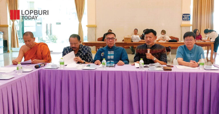 อำเภอบ้านหมี่ประชุมเตรียมความพร้อมจัดงานทอดผ้าป่าพระราชทานและงานสืบสานประเพณีวัฒนธรรมของชาวไทยพวน