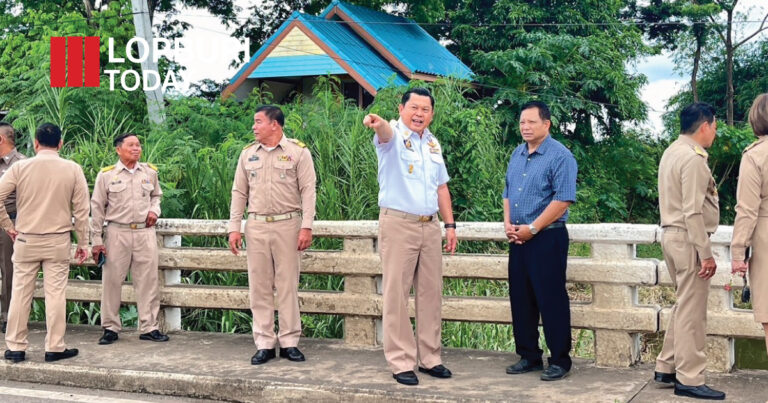 รองผู้ว่าฯ ลพบุรี ลงพื้นที่โคกเจริญ ติดตามปัญหาน้ำท่วม – เร่งหาแนวทางแก้ไขยั่งยืน