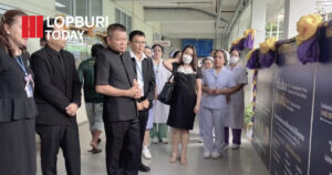 รองผู้ว่าฯ ลพบุรี นำคณะเยี่ยมชมนิทรรศการ “เดิน วิ่ง ปั่น ป้องกันอัมพาต ครั้งที่ 11” จุดประกายสุขภาพคนลพบุรี ห่างไกลโรคหลอดเลือดสมอง