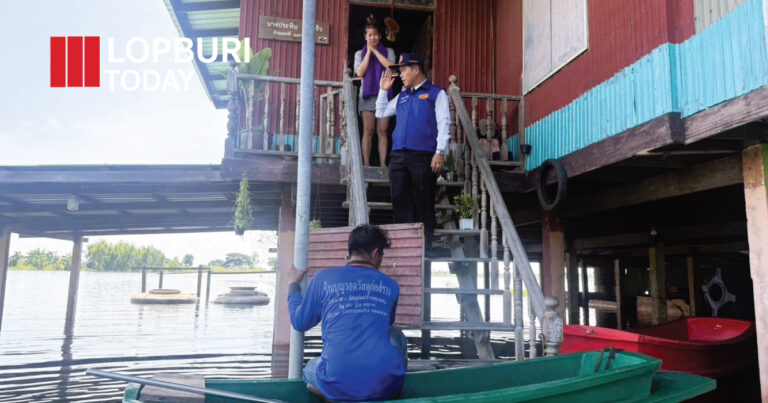 ลพบุรีเฝ้าระวังสถานการณ์น้ำ หลังชลประทานเพิ่มการระบายน้ำประตูมโนรมย์ 250 ลบ.ม./วินาที