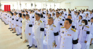 จังหวัดลพบุรีจัดพิธีวางพานพุ่มดอกไม้ เนื่องในวันสมเด็จพระเจ้าตากสินมหาราช ประจำปี 2568
