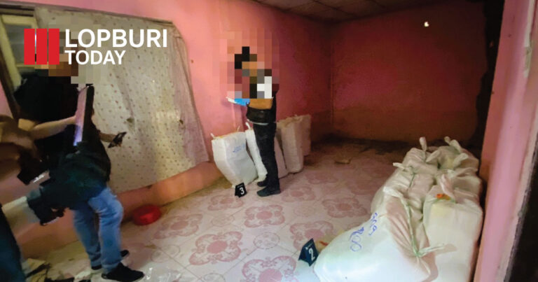 ตำรวจภาค 1 สนธิกำลังทลายแก๊งค้ายาเสพติดรายใหญ่ ยึดยาบ้า 4.8 ล้านเม็ด ซุกบ้านร้างกลางเมืองลพบุรี จับผู้ต้องหาได้ 3 ราย