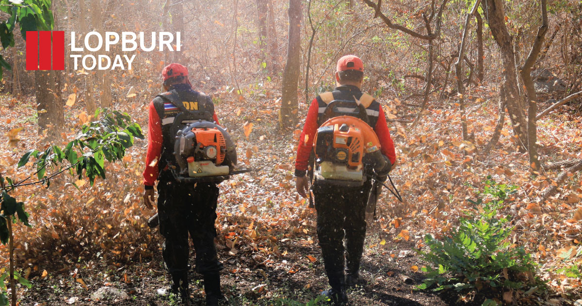 ลพบุรีคิกออฟรวมพลังป้องกันไฟป่า–หมอกควัน เดินหน้าลดฝุ่น PM 2.5 ในพื้นที่เสี่ยง