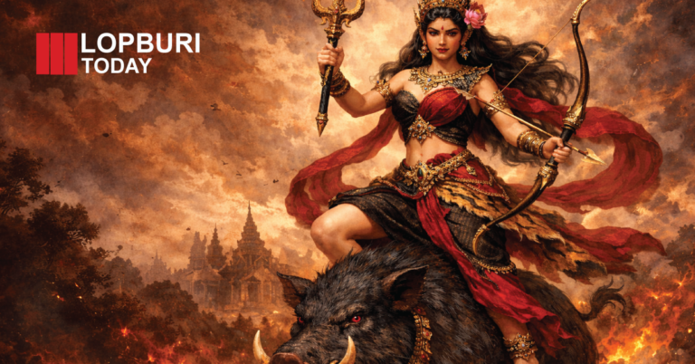 นางสงกรานต์ 2569 “นางรากษสเทวี” เสด็จยืนบนหลังวราหะ ทำนายปีน้ำน้อย เตือนภัยแล้งกระทบเกษตร