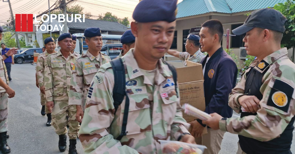 ลพบุรีส่งกำลัง อส. สนับสนุนดับไฟป่าภาคเหนือ แก้ปัญหา PM2.5 ที่ลำพูน