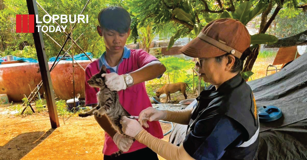ปศุสัตว์จังหวัดลพบุรี เดินหน้ารณรงค์ป้องกันโรคพิษสุนัขบ้า ปี 2569 ฉีดวัคซีน-ทำหมันสัตว์เลี้ยง สร้างพื้นที่ปลอดโรค